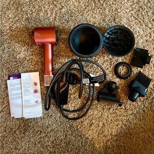 Dyson Hair Dryer with Attachments - Strawberry Bronze